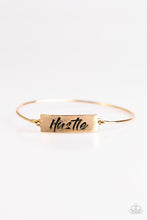 Load image into Gallery viewer, Hustle Hard- Gold Bracelet