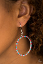 Load image into Gallery viewer, Spring Party - Multi/Blue and Pink Earrings