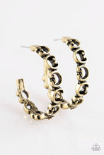 Load image into Gallery viewer, A Big Flirt - Brass Earring