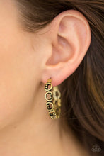 Load image into Gallery viewer, A Big Flirt - Brass Earring