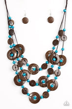 Load image into Gallery viewer, Bahama Bungalow - Blue Necklace