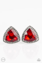 Load image into Gallery viewer, Darling Dutchess - Red CLIP ON Earrings