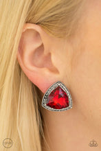 Load image into Gallery viewer, Darling Dutchess - Red CLIP ON Earrings