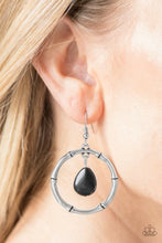 Load image into Gallery viewer, Stone Style - Black Earrings