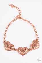 Load image into Gallery viewer, Fond Of Hearts - Copper BRACELET