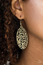 Load image into Gallery viewer, Glistening Gardens -BRASS Earring