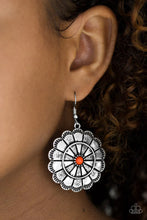 Load image into Gallery viewer, I'm No Wallflower--Orange Earring
