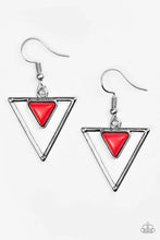 Load image into Gallery viewer, Triassic Princess - Red Earring