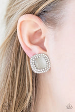 Load image into Gallery viewer, Dew What I Dew - WHITE CLIP ON Earrings