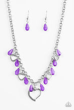 Load image into Gallery viewer, Keep Me In Your Heart - Purple Necklace