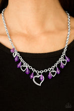 Load image into Gallery viewer, Keep Me In Your Heart - Purple Necklace
