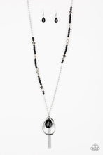 Load image into Gallery viewer, Teardroppin Tassels - Black Necklace