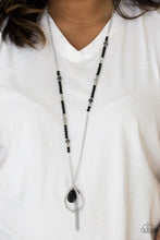 Load image into Gallery viewer, Teardroppin Tassels - Black Necklace
