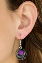 Load image into Gallery viewer, Stylishly Saharan - Purple Earrings