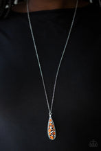 Load image into Gallery viewer, Teardrop Treasure - ORANGE Necklace