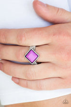Load image into Gallery viewer, Sylishly Fair and Square - Purple Ring
