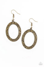 Load image into Gallery viewer, Go Down In Glitter- Brass Earring