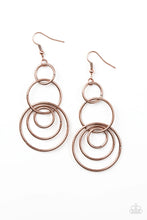 Load image into Gallery viewer, Chic Circles- Copper Earrings