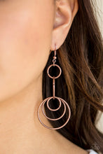 Load image into Gallery viewer, Chic Circles- Copper Earrings