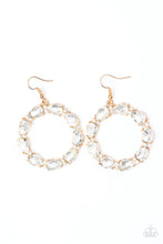 Load image into Gallery viewer, Ring Around The Rhinestones - GOLD Earring