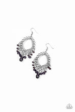 Load image into Gallery viewer, Just Say Noir --Purple Earrings