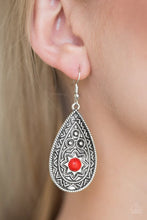 Load image into Gallery viewer, Summer Sol - Red Earring
