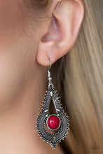 Load image into Gallery viewer, Zooming Zumba - RED Earrings