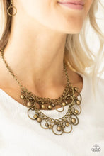 Load image into Gallery viewer, Warning Bells- BRASS Necklace