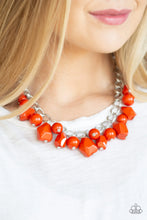 Load image into Gallery viewer, Gorgeously Globetrotter - ORANGE Necklace