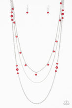 Load image into Gallery viewer, Laying The Ground Work - RED Necklace