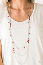 Load image into Gallery viewer, Laying The Ground Work - RED Necklace