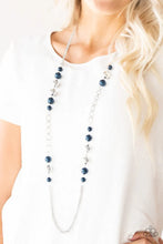 Load image into Gallery viewer, Uptown Talker -BLUE Necklace & All Dressed Uptown Blue Bracelet SET SOLD TOGETHER
