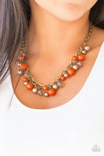Load image into Gallery viewer, THE GRIT CROWD -Orange NECKLACE