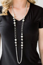Load image into Gallery viewer, Uptown Talker and All Dressed Up - WHITE Necklace/- Bracelet SET