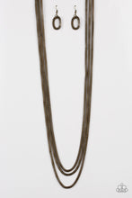 Load image into Gallery viewer, Street Sweep -Brass Necklace