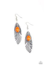 Load image into Gallery viewer, Quill Thrill-ORANGE EARRINGS