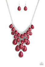Load image into Gallery viewer, Shop Until YouTeardrop - RED Necklace