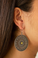 Load image into Gallery viewer, Wheel adn Grace - Yellow Earrings