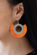 Load image into Gallery viewer, Fringe Fanatic --Orange Earring