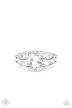 Load image into Gallery viewer, Center Stage Shimmer - White Ring