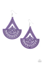 Load image into Gallery viewer, Tiki Sunrise - Purple Earring