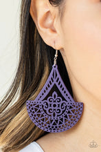 Load image into Gallery viewer, Tiki Sunrise - Purple Earring