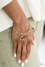 Load image into Gallery viewer, Serene Sheen Gold Necklace AND Mind Body and SOL Gold Bracelet -- SOLD AS SET