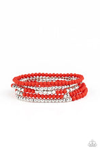 Load image into Gallery viewer, Stacked Showcase- RED Bracelet