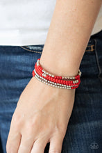 Load image into Gallery viewer, Stacked Showcase- RED Bracelet
