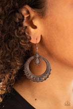 Load image into Gallery viewer, Solar Orbit - COPPER Earrings--