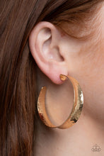 Load image into Gallery viewer, Fearlessly Flared-Gold Earring
