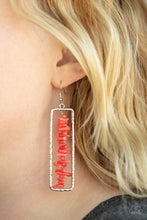 Load image into Gallery viewer, Don't Quarry Be Happy - RED Earrings