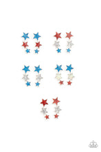 Load image into Gallery viewer, Lil Diva's (kids) star shaped colored post earring ***4 for $1***