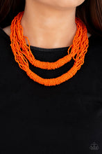 Load image into Gallery viewer, Right As Rainforest - Orange Necklace